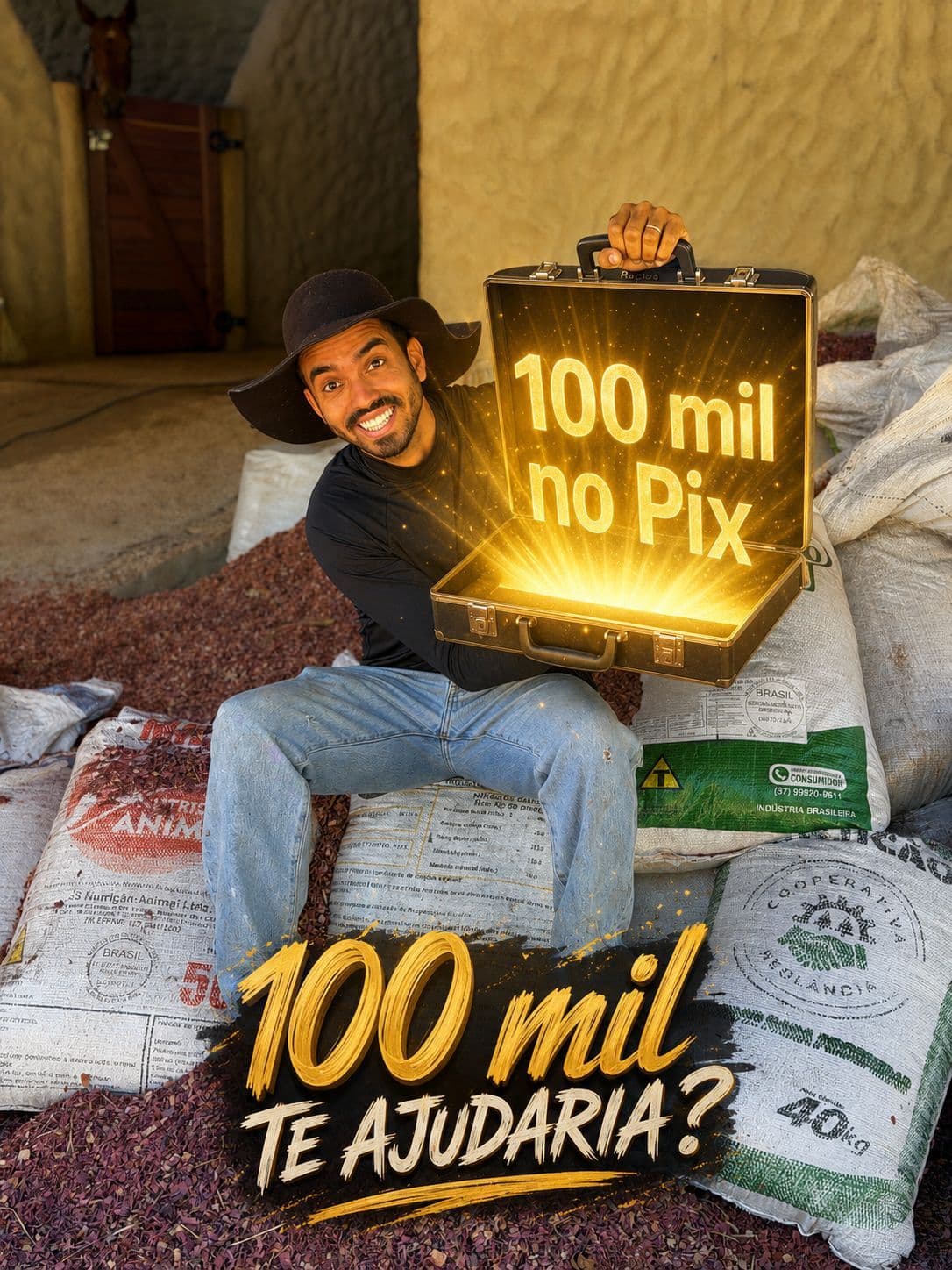 Imagem da campanha 2ª edição Ação 100 mil no pix