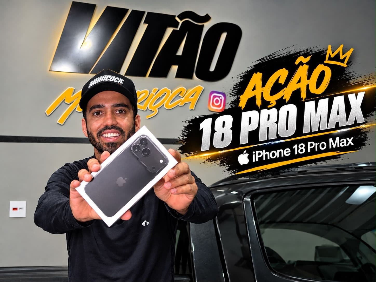 Imagem da campanha 2° Edição IPhone 18 pro max Black 256GB