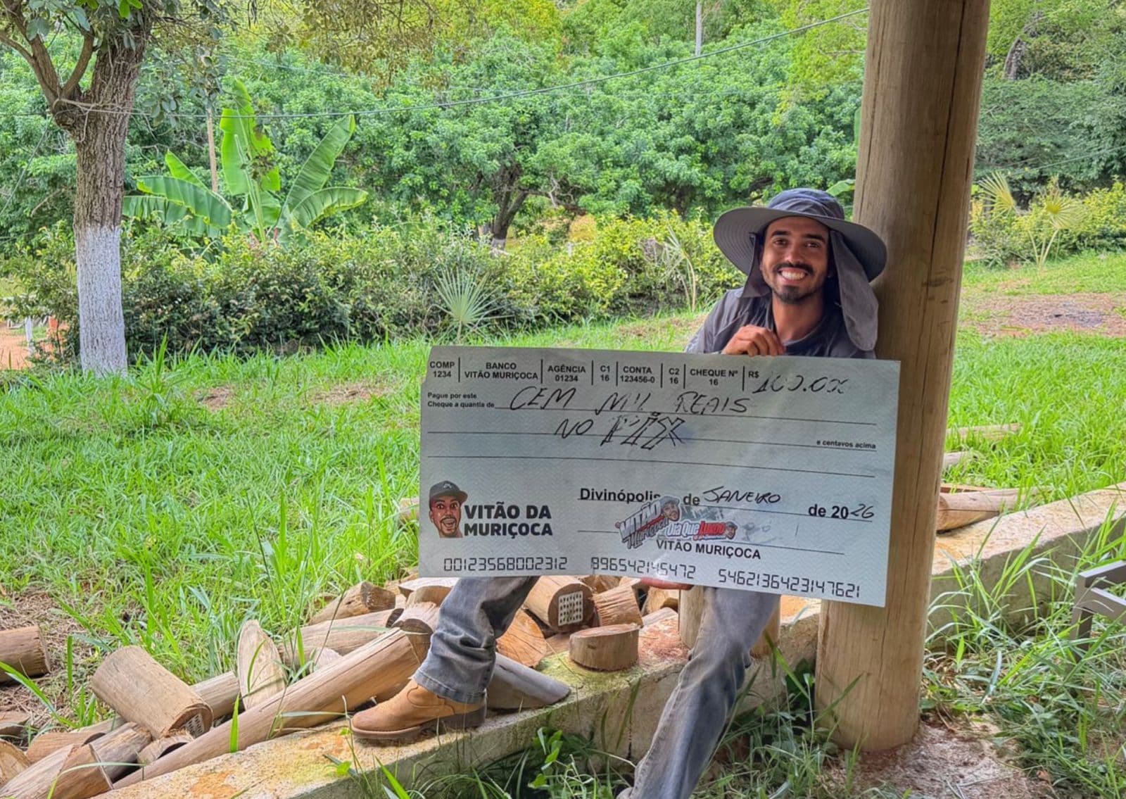 Imagem da campanha Acao 100 mil no pix